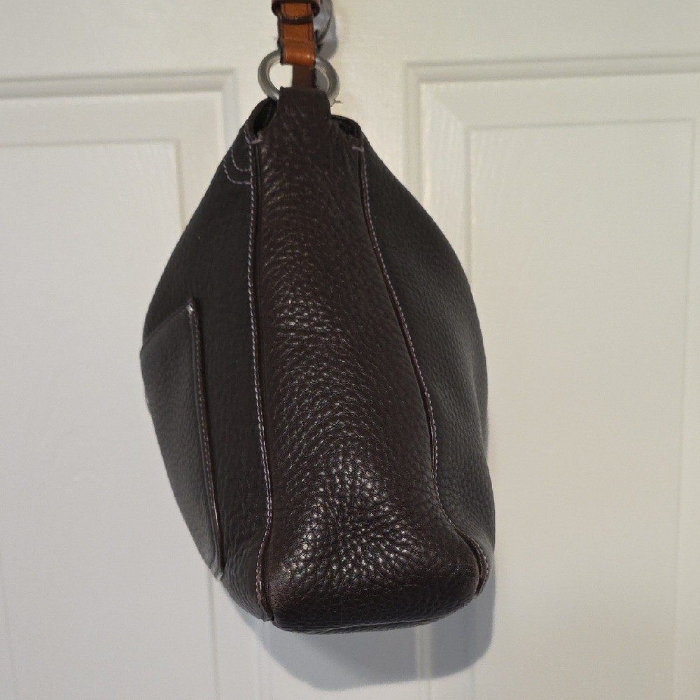 Pre-owned Coach Brown Pebbled Chelse Leather Shoulder Bag - Picture 4 of 14